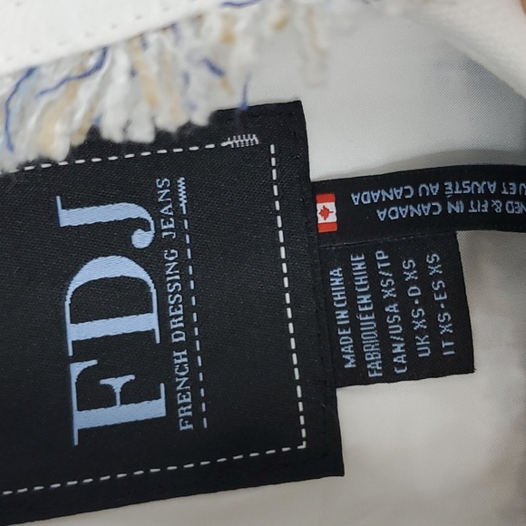 FDJ Margot Mixed Media Jacket Western Edwardian Twee Fringe Tweed Womens XS - Picture 6 of 12